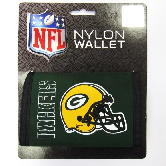 Green bay Packers Nylon Velcro Wallet NFL Father's Day Gift - Picture 1 of 2